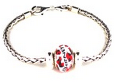 Sterling Starter Bracelet with Journey Bead & 2 Silver Lock Beads